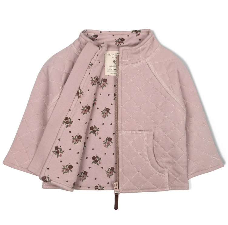 Organic Quilted Jacket, Rose