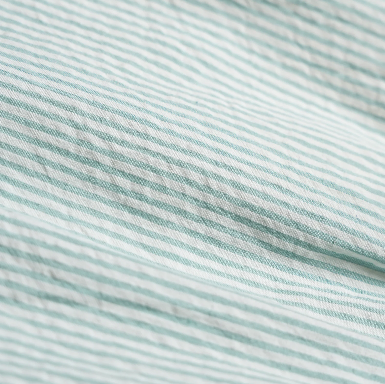 Sea Green Striped Bucket Hat