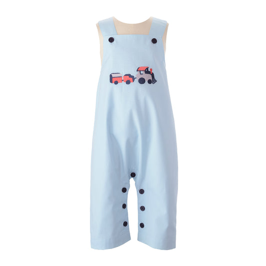 Blue train overalls