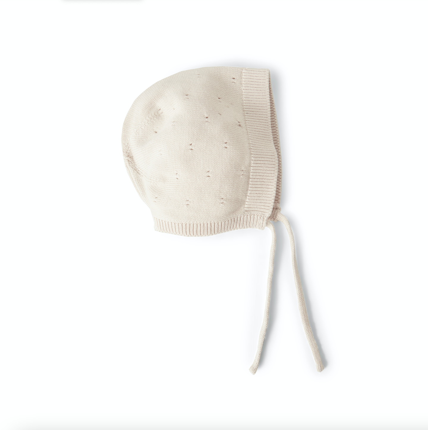 Cream Knitted Bonnet