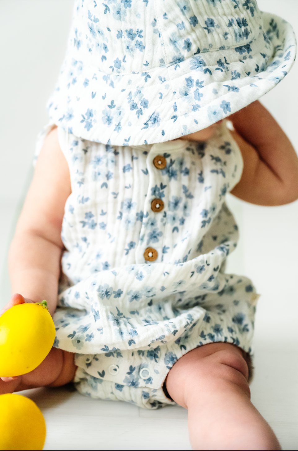 Organic Floral Bucket Sun Hat