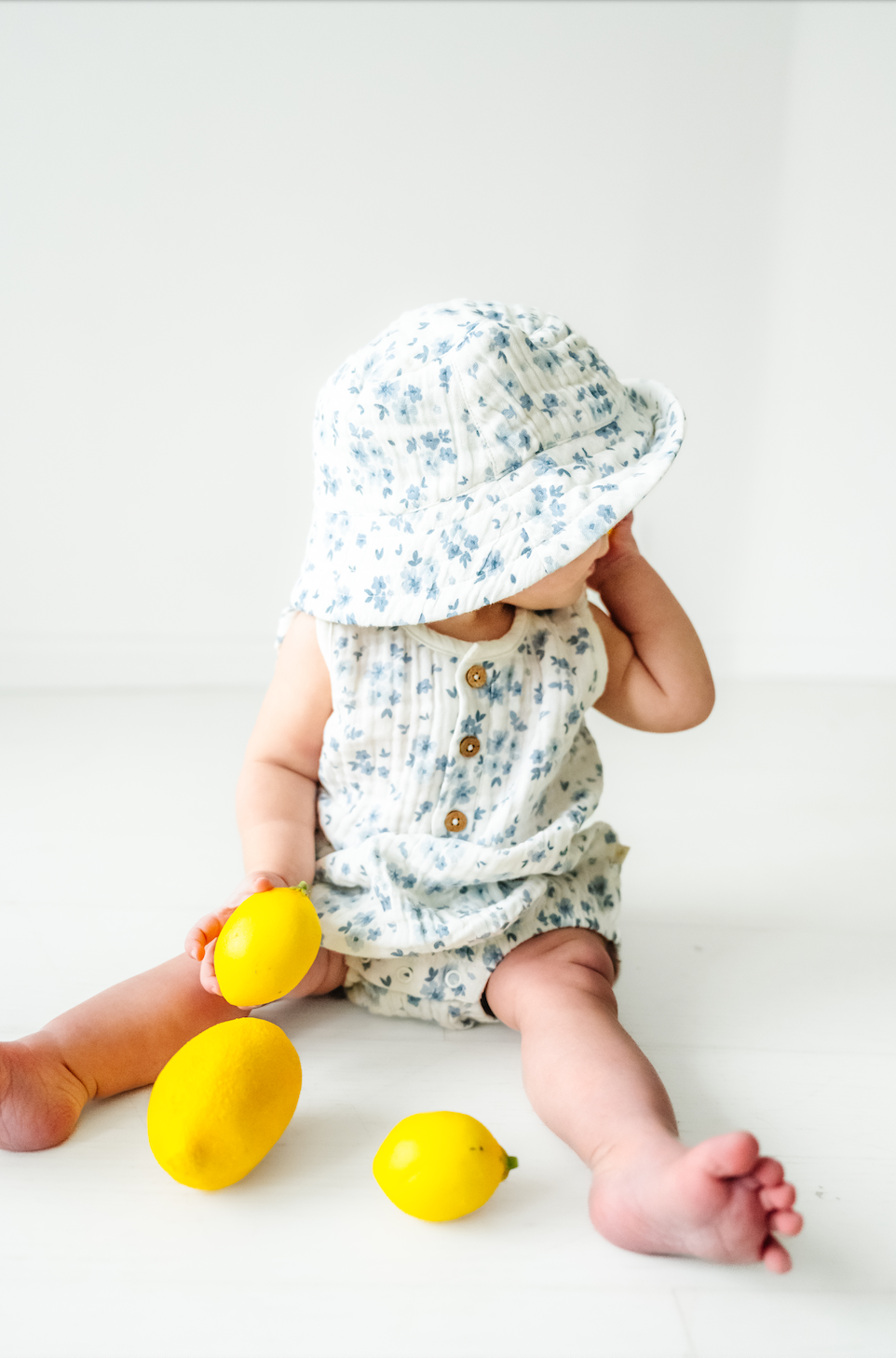 Organic Floral Bucket Sun Hat