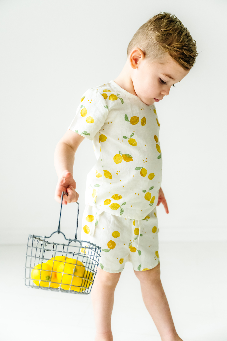 Organic Citron Top and Shorts Set