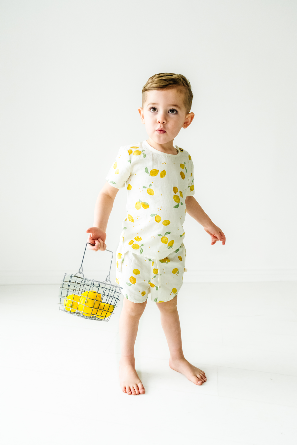 Organic Citron Top and Shorts Set