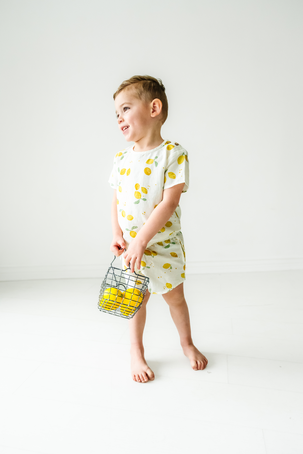 Organic Citron Top and Shorts Set